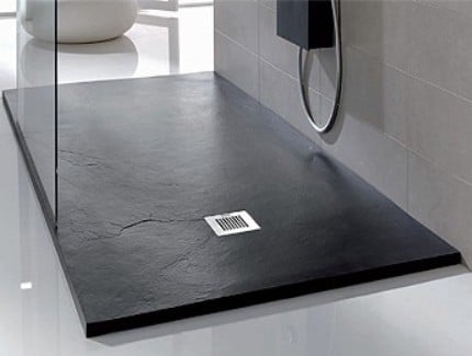 Receveur de douche extra plat 120x80 noir, receveur de douche 120x80 noir  Ardésia